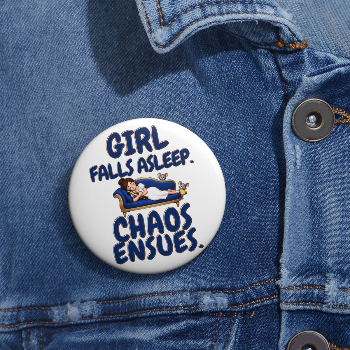 Nutcracker Chaos Pin Button