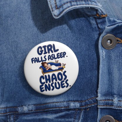 Nutcracker Chaos Pin Button