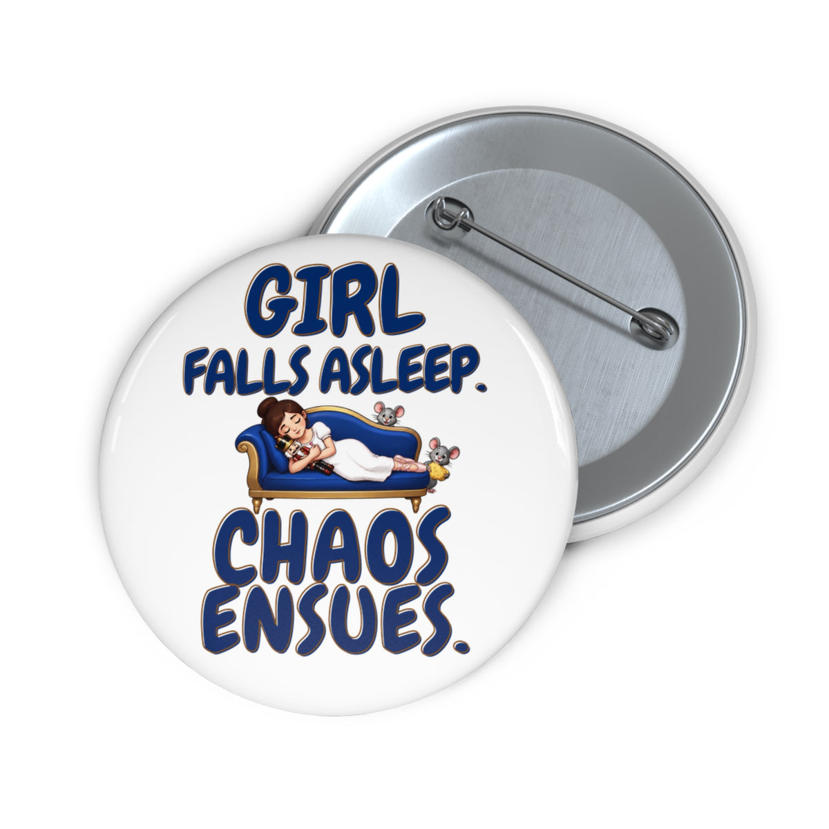 Nutcracker Chaos Pin Button